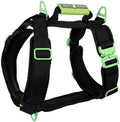 Ultimate Urban Premium Dog Harness - No Choke/Pull/Escape Dog Harness with Adjustable Padding, Heavy Duty, Easy On/Off, High Strength Buckles, Emergency Handle and 3 Connect Points (Black, M)