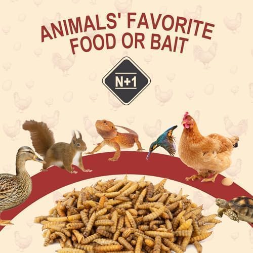 5LB Dried Black Soldier Fly Larvae for Chickens Bulk, Non GMO 86X High Calcium Grubs Than Meal Worms for Laying Hens,100% Natural BSF Larvae for Chicken Worms Wild Bird Treats, Protein Chickens Feed