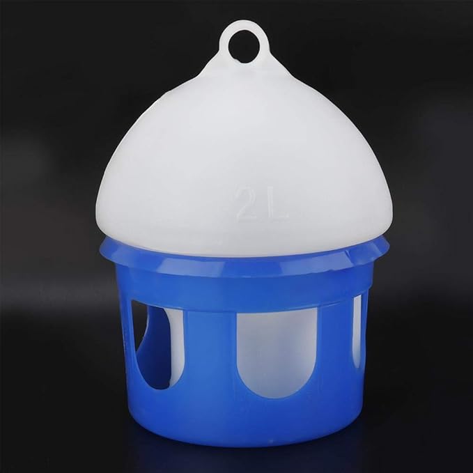 Automatic Large Capacity Bird Pigeon Feeder Water Dispenser Waterer for Pigeon Birds Watering(4L)