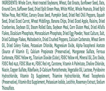 Wild Harvest Advanced Nutrition Parrot 8 Pounds, Seed, Grain and Vegetable Mix (Pack of 3)
