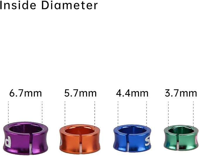 Open Bird Ring Bird Band Bird Foot Ring Bird Leg Bands Rings for Birds Tags Aluminum Alloy Split Ring Mixed Color for Parrots Hibiscus Bird Finches Etc 50Pcs (ID 6.7MM)