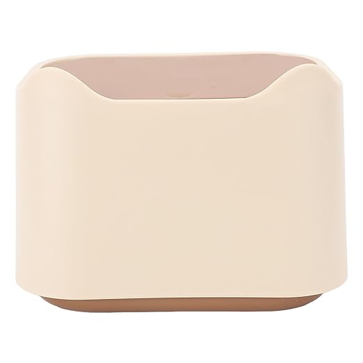 Pssopp Multipurpose Mini Cat Waste Trash Can, Compact and Space Saving Design Reduce Odor Enclosed Design Cat Litter Trash Can for Cat Garbage Storage