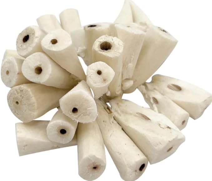 Triple Stack Natural Sola Ball and Loofah Slice Hanging Toy - Medium Birds - Set of Two (Medium)