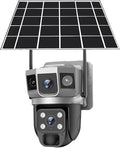 for Outdoor Camera Battery CCTV Monitor 4G SIM Card Network IP Security Pet Camera Motion Detection 3 Screen PTZ Camera(WiFi CCTV No Card)