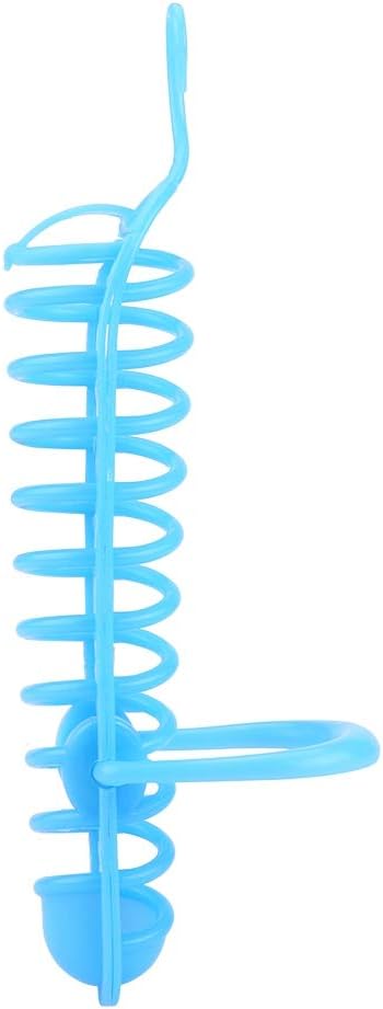 Millet Holder,Parrots Feeder Basket, Food Fruit Feeding Perch Stand Millet Spray for Plastic Holder Pet Bird Supplies(Blue) (Blue)