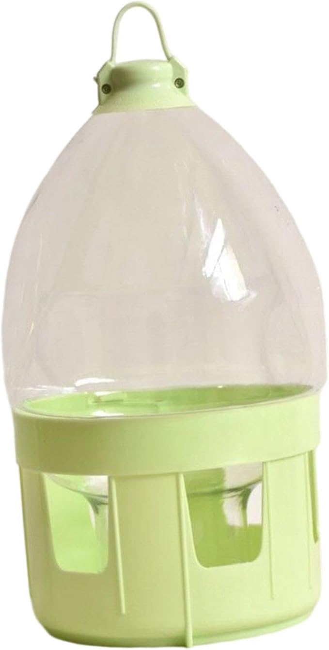 Pigeon Water Dispenser Bird Drinker Large Capacity Automatic Pet Water Pot Container Drinker Bottle for Parrot Lovebirds Duck, 4L