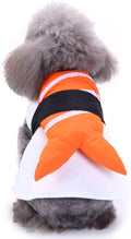 Halloween Fancy Fleece Dogs Cats Warm Costumes Coat Shrimp Sushi for Teddy, Pug, Chihuahua, Shih Tzu, Yorkshire Terriers, Papillon V-Sushi XS