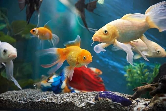 A Lot'l Axolotls Tropical Fish Flakes - Colour Enhancing - High Protein - Staple Food - 227g / 8 Oz Value Size