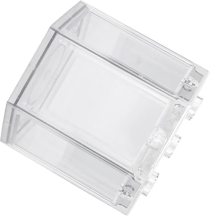 Fydun Betta Aquarium S R Kits, Small Fish Hex Shape Superimposable Portable Kits, No Clean Aquariums Mini for Office DecorationBlack Corners Clear Loving Kids Lovers Decoration (Clear)
