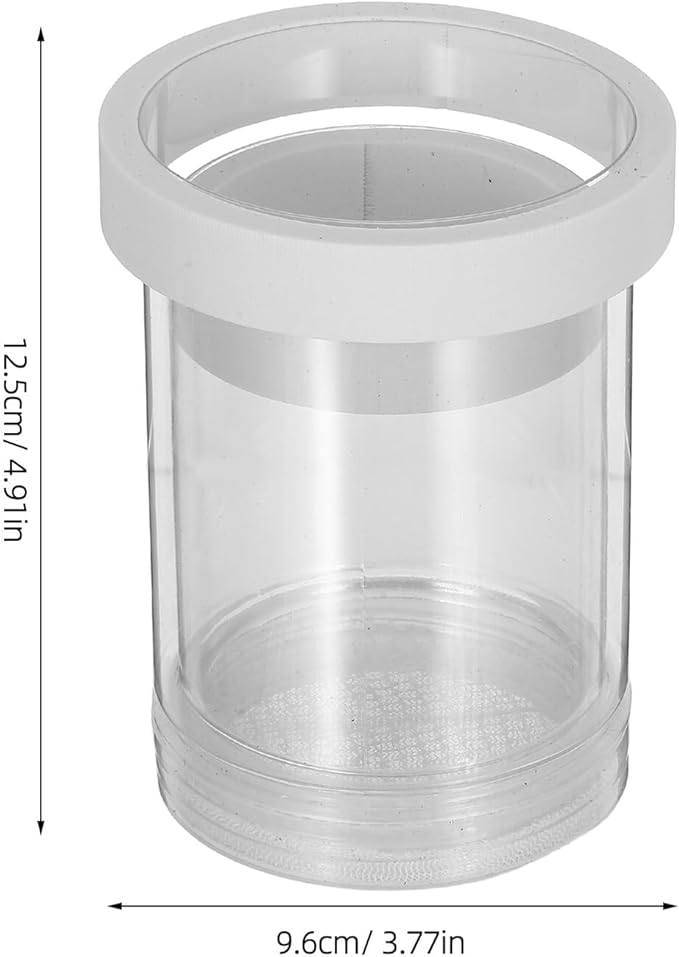 POPETPOP Fish Breeding Isolation Box Floating Fish Incubator Hatchery Mesh Divider for Guppy and Small Juvenile Aquarium Use White Small