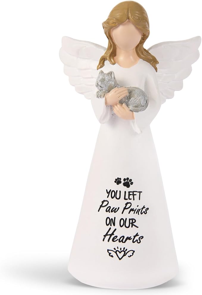 Cat Memorial Gifts for Loss of Cat - Sympathy Gift for Cat Lovers, Pet Memorial Keepsake for Grieving Cat Owners, Remembrance Gifts for Loss of Pet (Grey Cat)