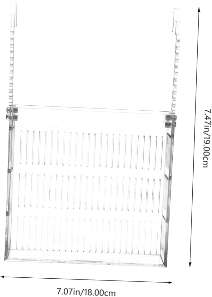 SUPVOX Fish Breeding Box for Aquarium Portable Isolation Tank with Hanging Hook for Betta and Shrimp Breeding Easy Installation Observation Lightweight Design