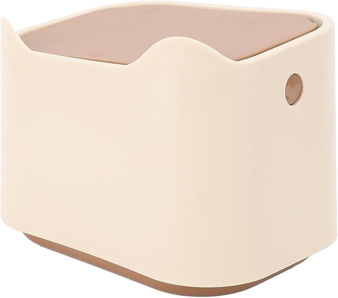 Cat Litter Trash Can, PP Material, Press Lid for Odor Control, Compact Waste Bin for Small Spaces