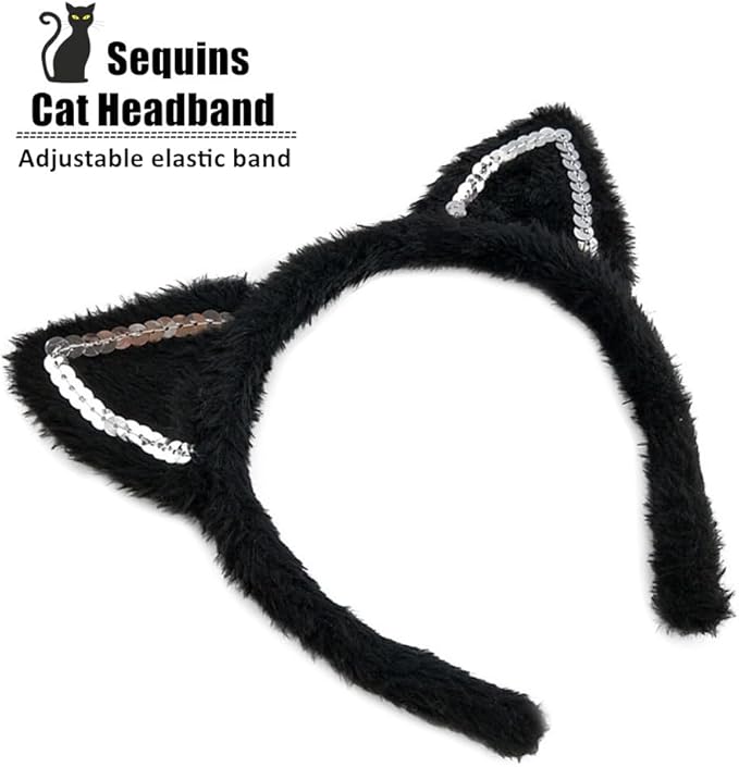 Halloween Animals Cosplay Costume Set - Tutu Skirt Animals Headband Bowtie and Tail Costume Accessories