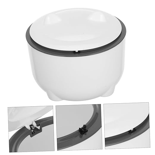 1set Odor-Sealing Cat Litter Trash Can with One-Button Disposal Decorative Enclosed Waste Bin Large Capacity with Litter Bags for Easy - Spaces