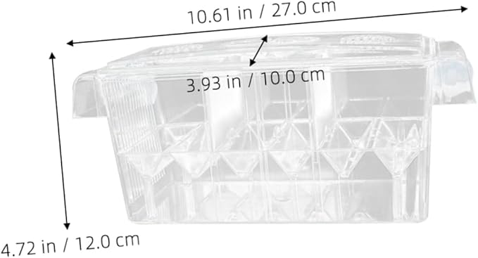 balacoo Cup Acrylic Fish Breeding Tank Isolation Box Hatching Box for Newborns Pregnant Fish Transparent Design Isolated Rooms for Improved Survival Rates