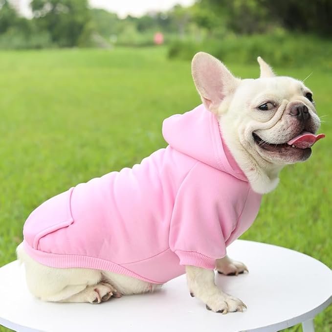 TAPBULL Dog Dresses, Fashionable Pet Dog Sweatshirt Clothes in Light Colors, Cute Cat Birthday Dress Outfit (Pink/Purple/Coffee 3-Pack), Small