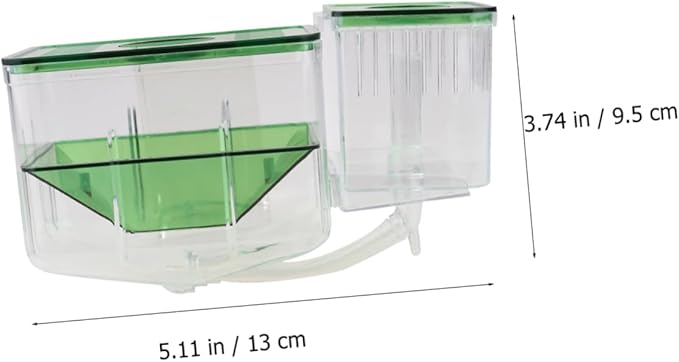 BESPORTBLE Transparent Acrylic Fish Breeding Tank for Aquarium Self Guided Incubator Box with Isolation Chambers Protects Juvenile and Sick Fish Prevents Enhances Survival Rate