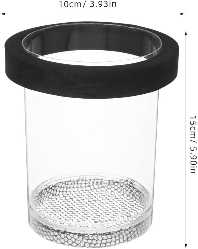 Floating Fish Breeder Box with Transparent Cover Aquarium Breeding Container for Guppies Protects Newborn Fry from Predators Improves Survival Rate for Fish Tanks