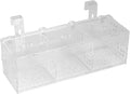Fish Breeding Box, Acrylic Transparent Fish Tank Breeding Isolation Box Aquarium Hatchery Incubator Holder Fish Separation Breeder Box, with Hook and Sucker Design (30CM*10CM*10CM)