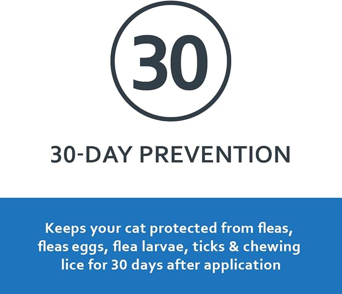 Sentry Fiproguard for Cats, Flea and Tick Prevention for Cats (1.5 Pounds and Over), Includes 6 Month Supply of Topical Flea Treatments