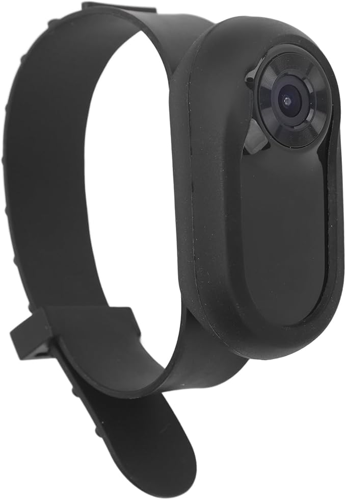 1080P Dog Collar Camera, Lightweight Pet Collar Cam with 0.96 inch LCD Display, 170° Wide Angle, Mini Pet Camera for Dogs Cats