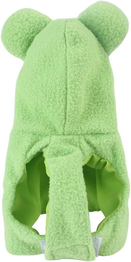 Sun Conure Bird Diaper Flight Suit Frog Shape Hoodie Cosplay Photo Prop for Parrots African Greys Parakeet Cockatiel, Bird Hoodie Small Animals Apparel (L)