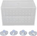 Fish Breeder Box, High Transparency Acrylic Hatchery Incubator Tank, Aquarium Fish Breeding Box with Suction Cups, Isolation Box for Baby Fishes Shrimp Clownfish, Easy to Observe a (14 * 8 * 9CM)