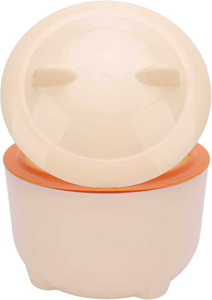 Odor Cat Litter Trash Can with Press Type Lid - Compact Enclosed Cat Waste Container for Home, PP Material