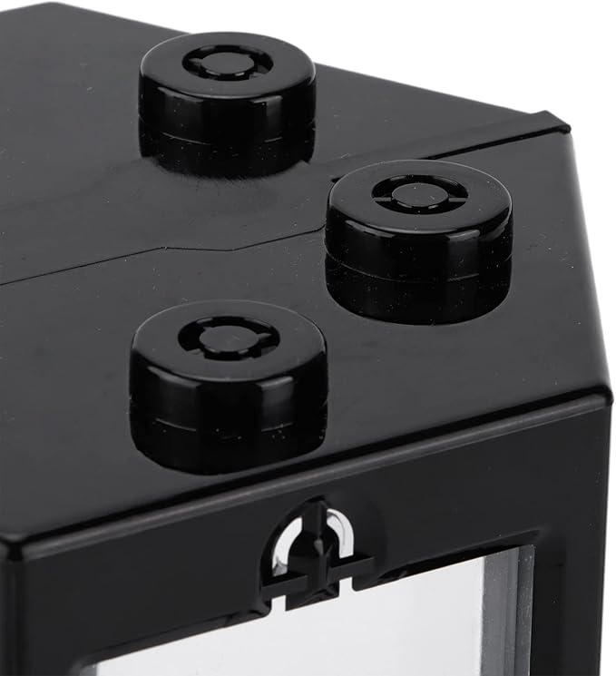 Small Fish Tank, 12x10. 5x11cm Hex Shape Superimposable Goldfish Tank Mini Fish Tank Small Aquarium Kit with Rounded Corner Design for Home Office