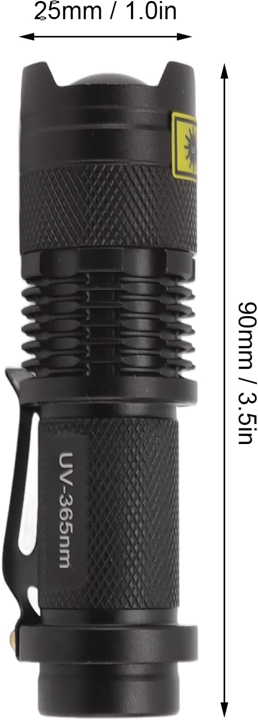 Garosa 365nm Flashlight, Flashlight for Pet Urine Detection Dry Bed Scorpion Dog Cat Urine, Urine Detectors