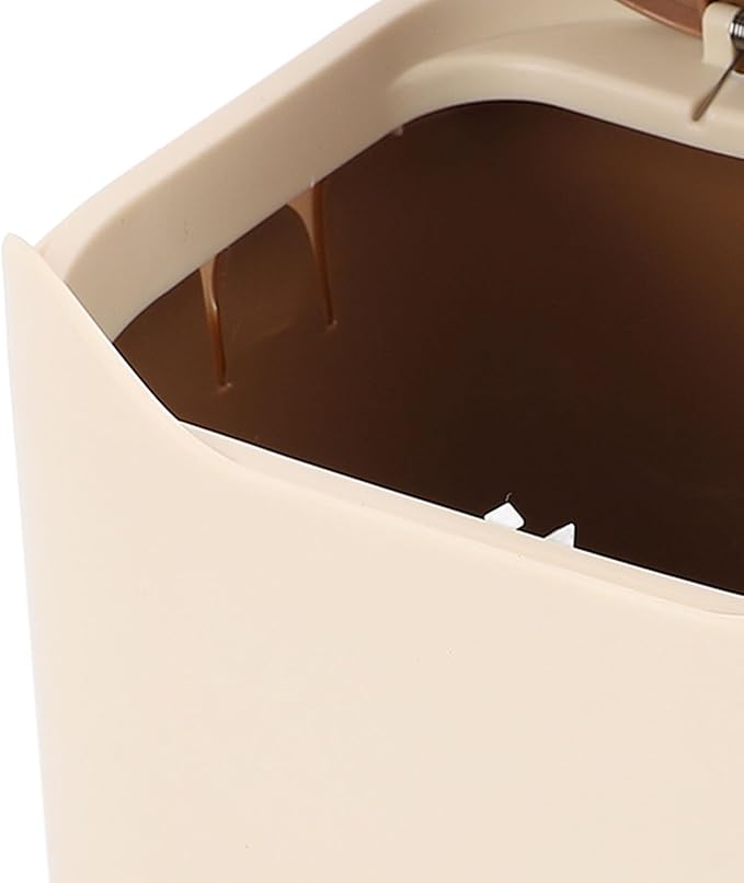 OdorResistant Cat Litter Trash Can with Press Lid Enclosed Design | Compact Multipurpose Cat Waste Garbage Can | Sturdy PP Material Ideal for Home Use
