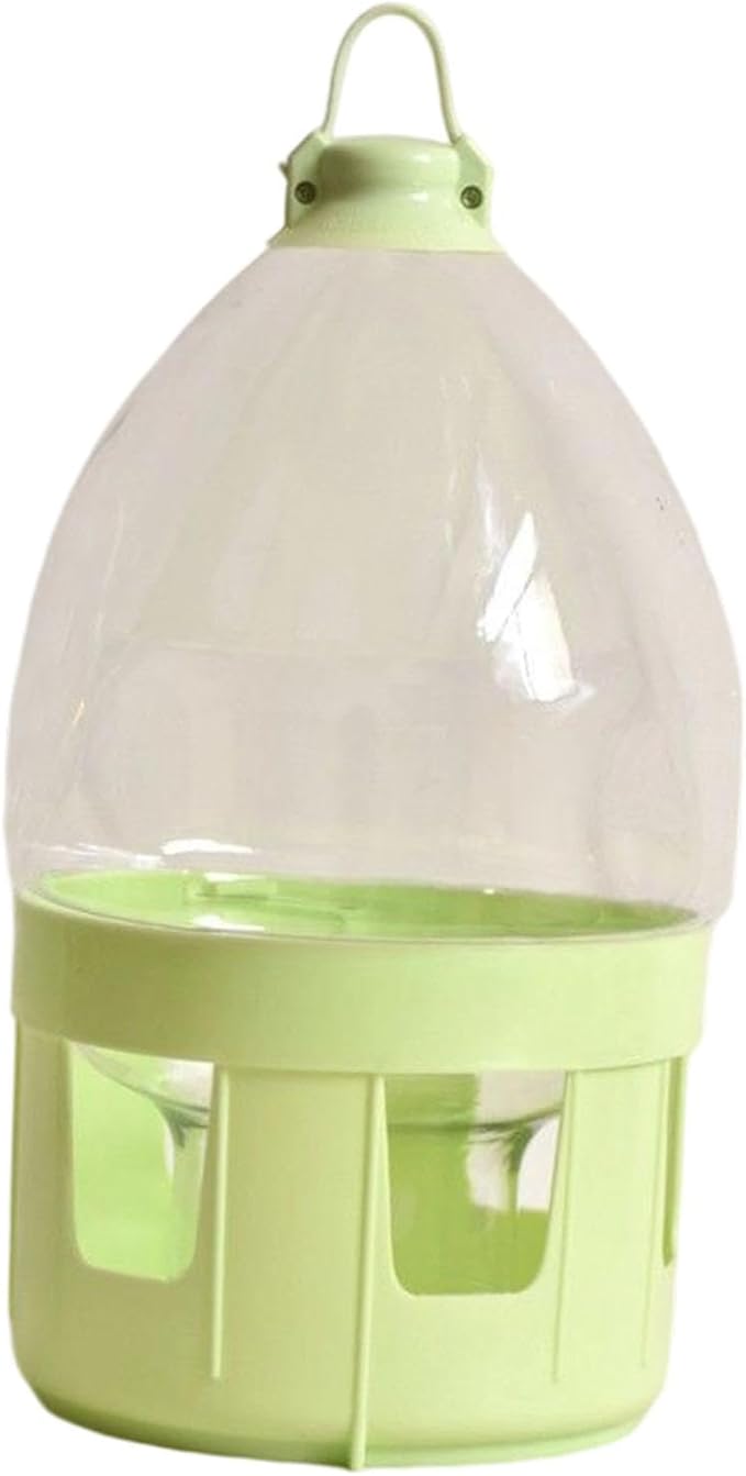 Pigeon Water Dispenser Bird Drinker Large Capacity Automatic Pet Water Pot Container Drinker Bottle for Parrot Lovebirds Duck, 4L