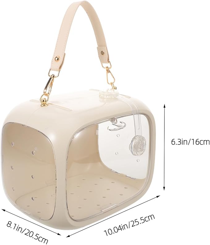 Portable Parrot Travel Cage with Breathable Mesh Lightweight Outdoor Bird Carrier Bag for Small Birds Parakeets Cockatiels and Finches for Pets