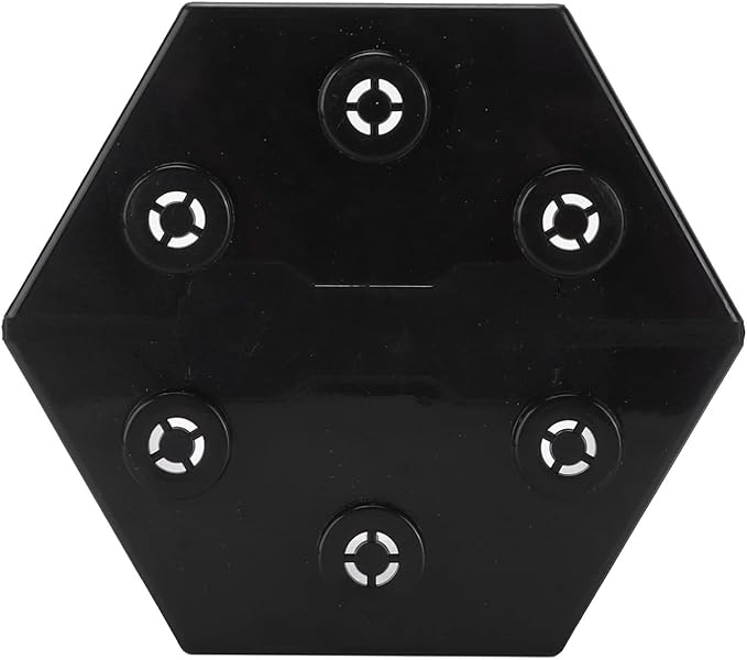 Small Fish Tank, 12x10. 5x11cm Hex Shape Superimposable Goldfish Tank Mini Fish Tank Small Aquarium Kit with Rounded Corner Design for Home Office