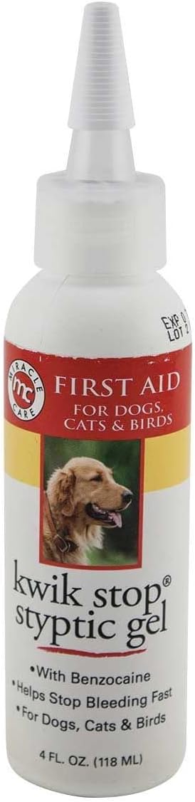 Styptic Kwik Stop Dog Cat Bird Ferret Helps Stop Bleeding Fast Powder Gel Pads or Swabs (90 Count Pads)