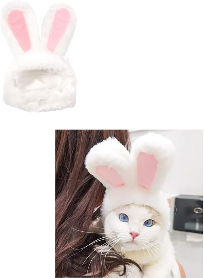 5 Pcs Halloween Cat Hat Cat Costume Pumpkin Cat Hats Bat Cosplay Hats,Kitten Puppy Dress Up Halloween Easter Costume Adjustable Accessory Headwear (Sunflower,Lion,Bunny,Frog,Panda Bear)