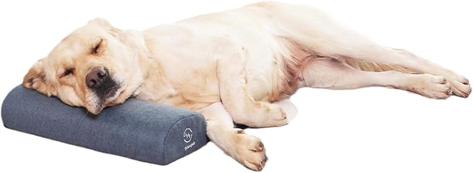 VINGVO Dog Bolster Pillow/Headrest, for Cervical Vertebra/Neck Stable Support, Portable Elastic Soft Pet Headrest for Dog Cat (M（15.91 x 14.57in）)