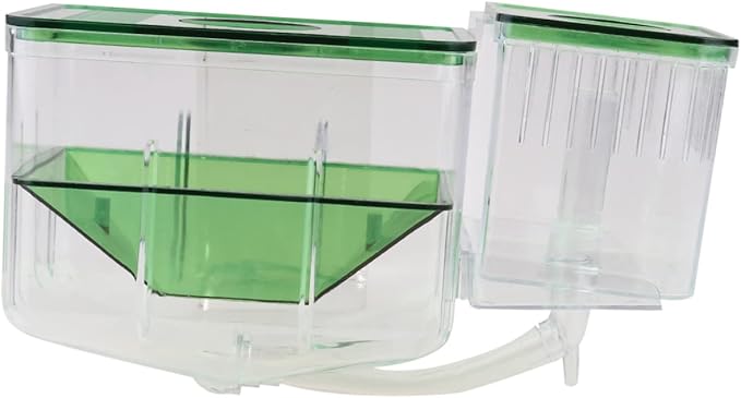 POPETPOP Isolated Breeding Tank for Fish Eggs Self-Guided Incubator Box Transparent Hatching Case Safe Environment for Newborns Protects Young Fish from Adults