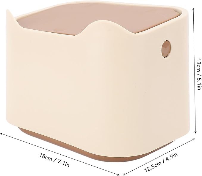 Cat Litter Trash Can, Compact Multipurpose Pet Waste Bin for Home, Space Saving with Aesthetics in Mind, Press Type Lid Enclosed Design, Ideal for Apartments