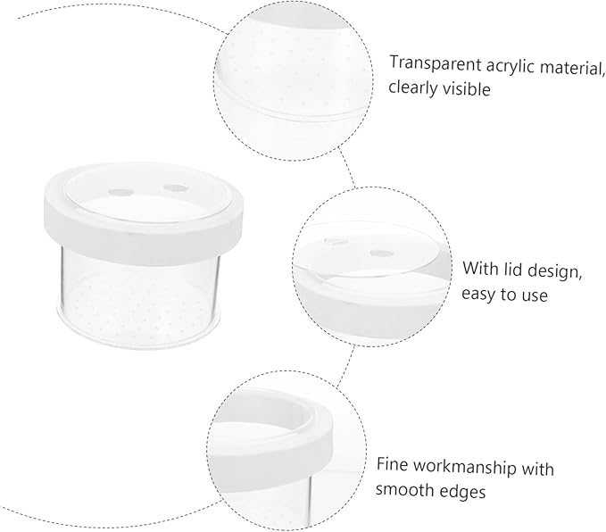 Happyyami Floating Fish Separator Box for Tank Guppy Breeding Box Removable Cover Acrylic Specimen Containers