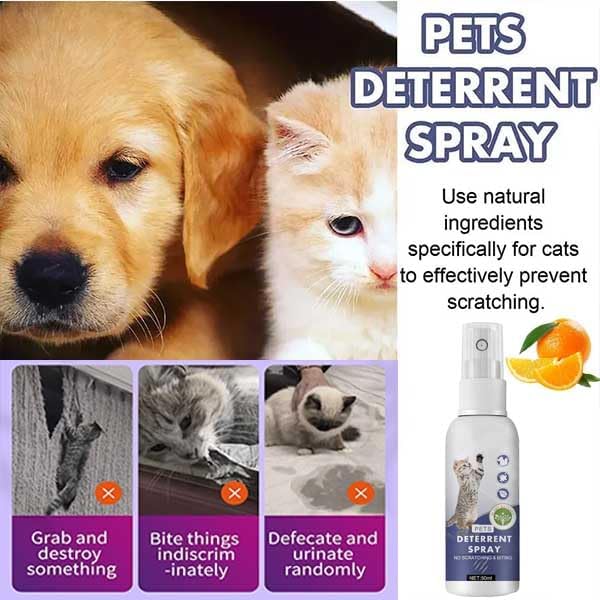 Purrshield Anti Cat Scratch Spray, Purrshield Cat Deterrent, Indoor and Outdoor Fast Acting Anti Scratch Pet Spray, for Pet Behavior Training & Afurniture Protecting. (2PCS)