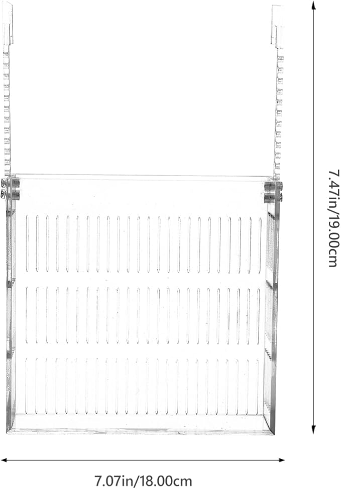 Fish Breeding Box for Aquariums Lightweight Isolated Breeder Tank Viewing for Guppies and Newborns Easy to Install Hanging Design