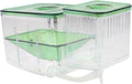 POPETPOP Self-Guided Fish Breeding Tank Isolation Box for Aquariums Protects Pregnant and Newborn Fish Improves Survival Rates for Betta and Shrimp Breeding