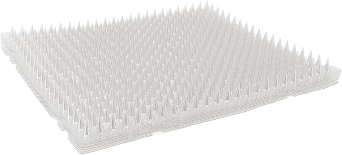 8Pcs Cat Mat, Pet Deterrent Mats for Cats and Dogs, Interlocking Scat Mat with Large Coverage, PVC Recyclable Deterrent for Indoor Outdoor Use