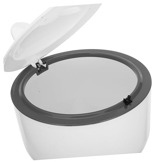 1Set Enclosed Cat Litter Container with Lid Large Capacity Odor Sealing Plastic Waste Bin Multi Use Garbage Bin for Cats Includes Trash Bags Modern Design for Home Decor