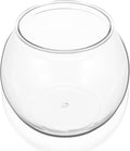 Homoyoyo Plastic Fish Bowl Round Clear Goldfish Vases for Betta Fish Aquarium Home Decor Party Drinks Crafts Unbreakable Transparent 22.00X22.00X17.50CM