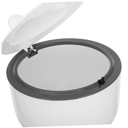 1set Cartoon Desktop Trash Can with Lid Enclosed Cat Litter Box for Easy Disposal Button Operation Includes Trash Bags for Home and Office Use