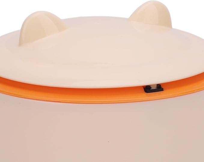 Odor Cat Litter Trash Can with Press Type Lid - Compact Enclosed Cat Waste Container for Home, PP Material