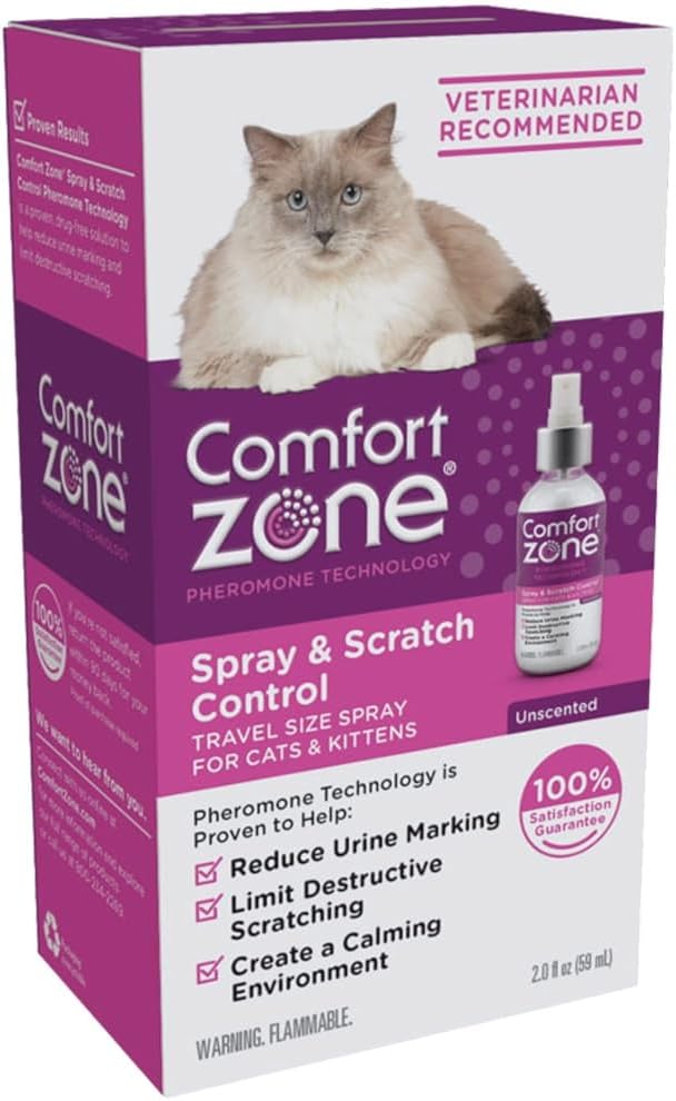 Comfort Zone Cat Spray & Scratch Control Spray 2 oz - Pack of 12